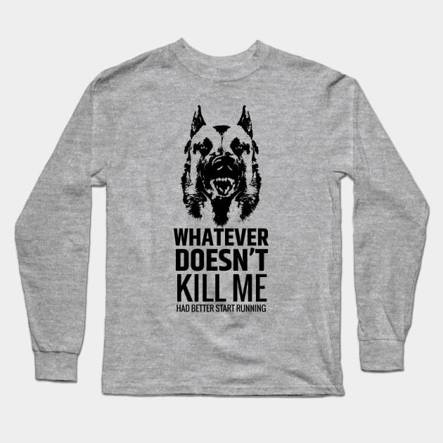 Malinois - Belgian shepherd -Mechelaar Long Sleeve T-Shirt by Nartissima